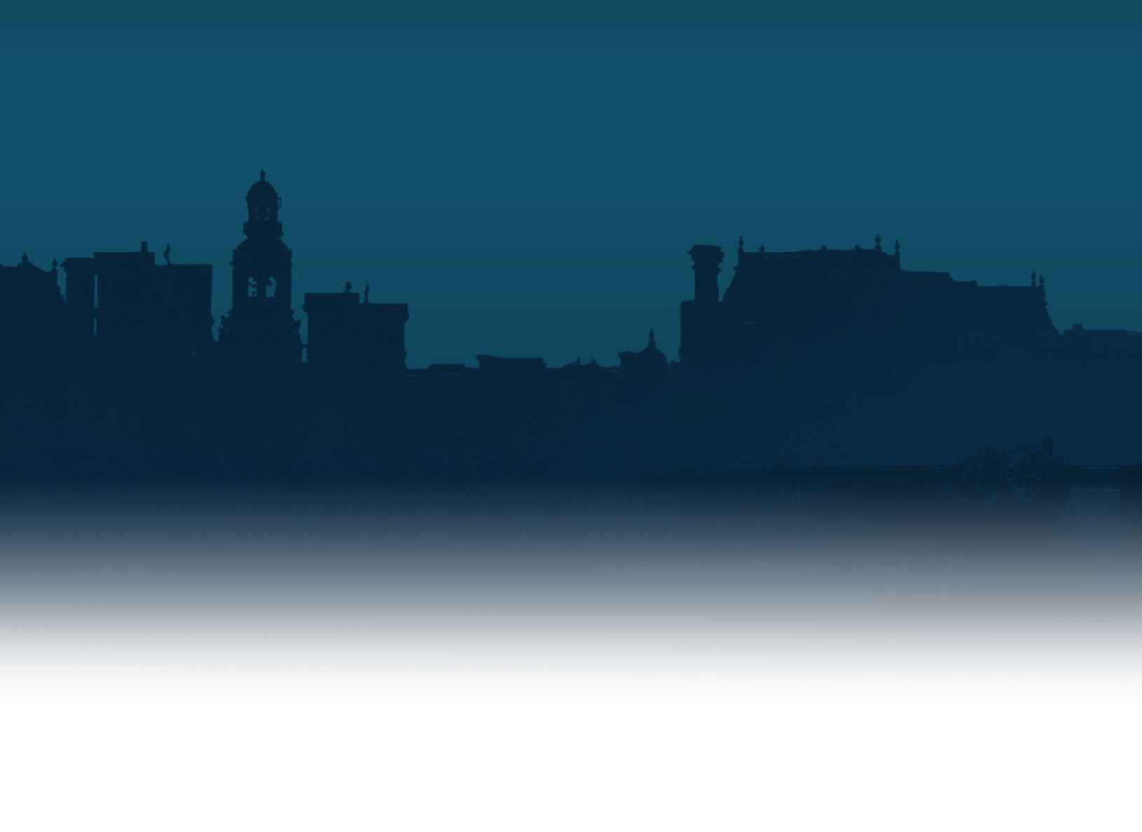 Fond bleu de bâtiments d'une ville de nuit